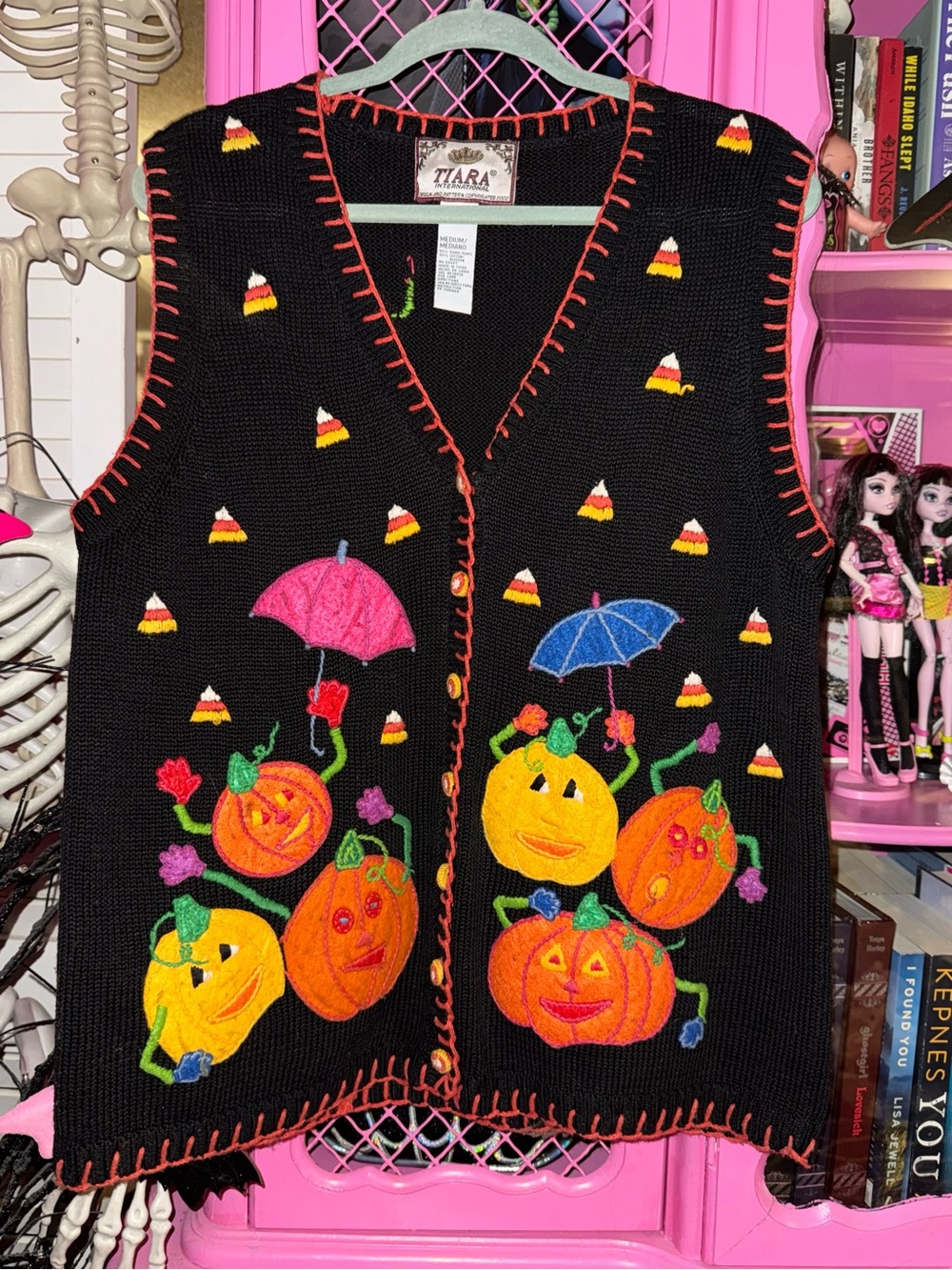 VTG 2002 Tiara International Halloween Vest size Medium